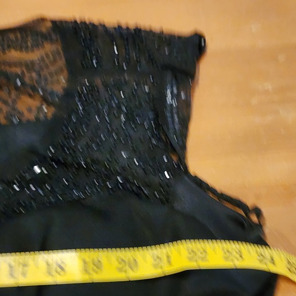 Onyx Nite Cocktail Dress Womens 22W Black Beaded Stretch Party Gala Occasion VTG - Picture 8 of 12